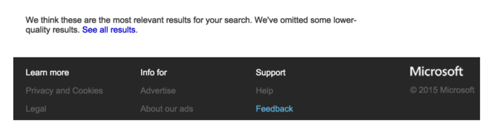 Bing May Remove Navigation to Page 2 Search Results 2