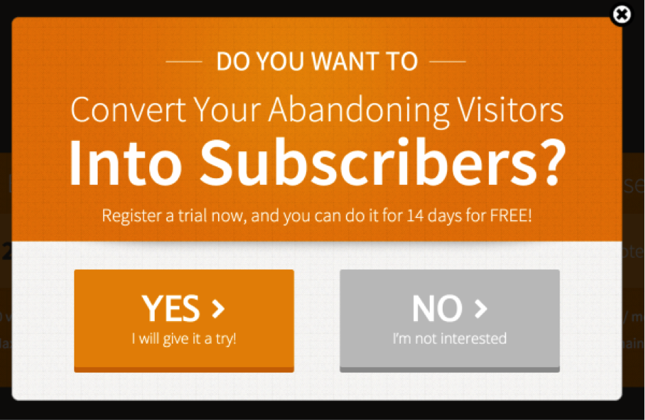 Pop Ups design for CRO